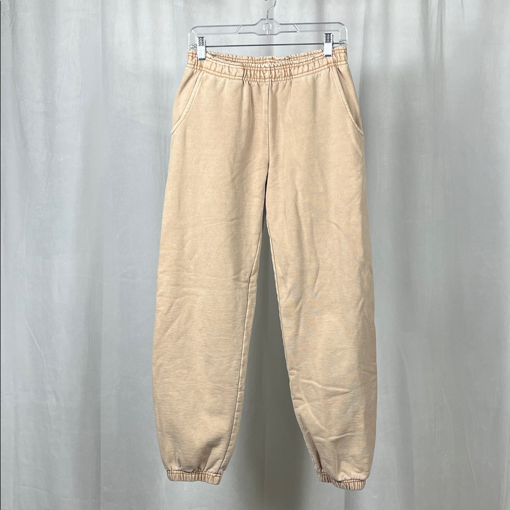 Melody Ehsani ME. Rose Tan‎ Brown Jogger Sweatpants.